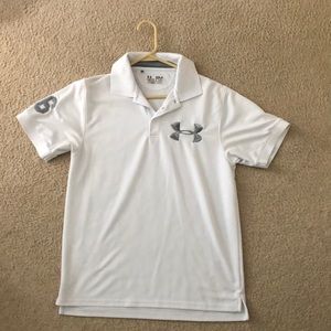 Under Armour White Men’s Polo size small